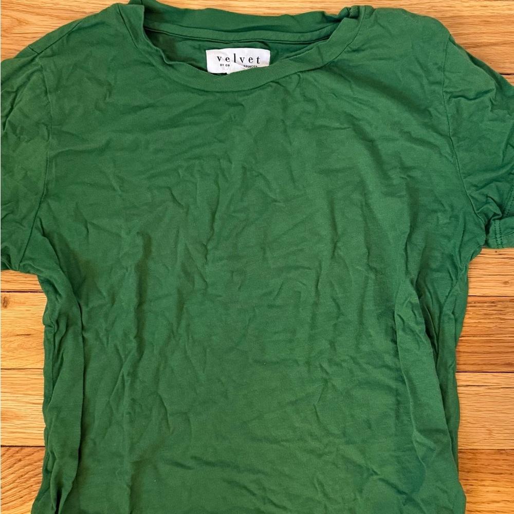 Velvet by Graham & Spencer Green Tshirt